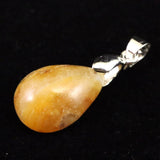 北海道産 蛍光オパール オレンジ  16mmペアシェイプ ペンダントトップ 1.6g (ID:68704)