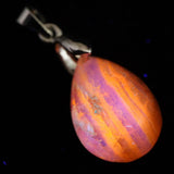 北海道産 蛍光オパール オレンジ  16mmペアシェイプ ペンダントトップ 1.6g (ID:68704)