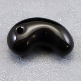 隠岐の島 黒曜石 25mm勾玉 ディレクトリカード付 4.8g (ID:68843)