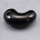 隠岐の島 黒曜石 25mm勾玉 ディレクトリカード付 4.8g (ID:68843)