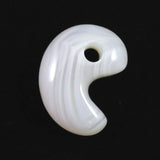 北海道 花石メノウ 瑪瑙 20mm勾玉 ディレクトリカード付 3.29g (ID:69582)