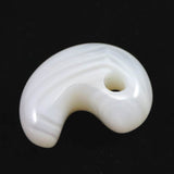 北海道 花石メノウ 瑪瑙 20mm勾玉 ディレクトリカード付 3.29g (ID:69582)