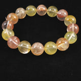 オーロラクォーツ ライモナイトインクォーツ 13mm玉ブレスレット 56.8g (ID:69610)