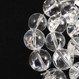 ヒマラヤ水晶 アイリスクォーツ 12ミリ玉 一連 現品 84.6g (ID:69682)