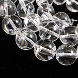 ヒマラヤ水晶 アイリスクォーツ 12ミリ玉 一連 現品 84.6g (ID:69682)