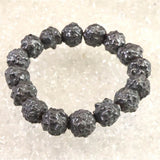 エジプト産 メテオライト 珪化鉄隕石 原石 プレスレット 115g (ID:69732)