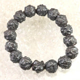 エジプト産 メテオライト 珪化鉄隕石 原石 プレスレット 115g (ID:69732)
