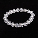 北海道 富良野産 水晶 9.5mm玉 ブレスレット 24.9g *希少* (ID:69879)