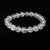 北海道 富良野産 水晶 9.5mm玉 ブレスレット 24.9g *希少* (ID:69879)