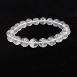 北海道 富良野産 水晶 9.5mm玉 ブレスレット 24.9g *希少* (ID:69879)
