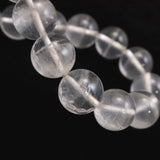 北海道 富良野産 水晶 9.5mm玉 ブレスレット 24.9g *希少* (ID:69879)