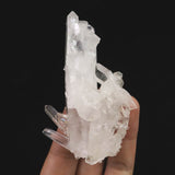 米国アーカンソー州産水晶 原石 クラスター ユニコーン 貫入水晶 バーナクル イシス レコードキーパー 84.8ｇ (ID:70027)