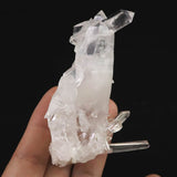 米国アーカンソー州産水晶 原石 クラスター ユニコーン 貫入水晶 バーナクル イシス レコードキーパー 84.8ｇ (ID:70027)