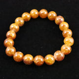 H&E社　ヒマラヤレッド アゼツライト 10mm玉ブレスレット 証明書付 26.7g (ID:70135)
