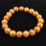 H&E社　ヒマラヤレッド アゼツライト 10mm玉ブレスレット 証明書付 26.7g (ID:70135)