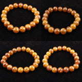 H&E社　ヒマラヤレッド アゼツライト 10mm玉ブレスレット 証明書付 26.7g (ID:70135)