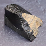 隠岐の島 黒曜石 37mm原石 カット ディレクトリカード付 33.2g (ID:70249)