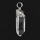 米国アーカンソー州産 水晶 28mm原石ペンダントトップ 3.5g (ID:70395)