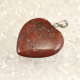 H&E社 レッドファイアアゼツライト(AZOZEO)  25mmハート ペンダントトップ  証明書付 5.9g (ID:70488)