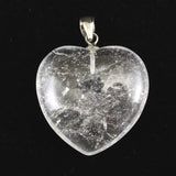 H&E社 サチャロカ アゼツライト(AZOZEO) 25mmハート ペンダントトップ 証明書付 6.3g (ID:70716)