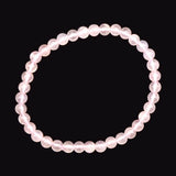 ガネーシュヒマール ローズクォーツ 5mm玉ブレスレット 6.7g　 (ID:70717)