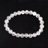 米国NY州産 ハーキマーダイヤモンド 3A+ 8mm玉 ブレスレット 17.9g (ID:70844)