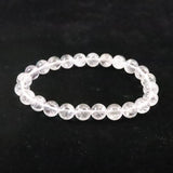 米国NY州産 ハーキマーダイヤモンド 3A+ 8mm玉 ブレスレット 17.9g (ID:70844)