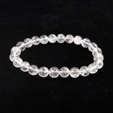 米国NY州産 ハーキマーダイヤモンド 3A+ 8mm玉 ブレスレット 17.9g (ID:70844)