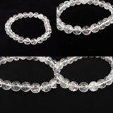 米国NY州産 ハーキマーダイヤモンド 3A+ 8mm玉 ブレスレット 17.9g (ID:70844)