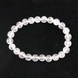 米国NY州産 ハーキマーダイヤモンド 3A+ 8mm玉 ブレスレット 17.9g (ID:70844)