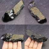 隠岐の島 黒曜石 原石  ディレクトリーカード付 61.2g (ID:70877)