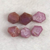 パキスタン産 ルビー 結晶 原石 蛍光 6個セット　3.2ｇ (ID:70920)