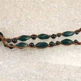 出雲碧玉 出雲石 SA 36mm勾玉 ビーズ ネックレス　ディレクトリカード付 40.79g (ID:70991)