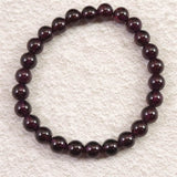 ロードライト ガーネット 4A 7mm玉ブレスレット 17.70ｇ (ID:71047)