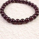 ロードライト ガーネット 4A 7mm玉ブレスレット 17.70ｇ (ID:71047)