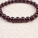 ロードライト ガーネット 4A 7mm玉ブレスレット 17.70ｇ (ID:71047)