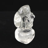 天然水晶　56mm 大黒天様 彫刻置物 62.4g (ID:71059)