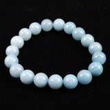 スコルザライト　トロレアイト　トロール石　10mm玉ブレスレット 27.9g (ID:71277)