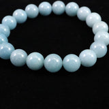 スコルザライト　トロレアイト　トロール石　10mm玉ブレスレット 27.9g (ID:71277)