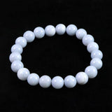 オーストラリア産 ブルーオパール 9mm玉ブレスレット 18.4g (ID:71289)