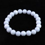 オーストラリア産 ブルーオパール 9mm玉ブレスレット 18.4g (ID:71289)