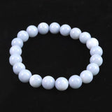 オーストラリア産 ブルーオパール 9mm玉ブレスレット 18.4g (ID:71289)