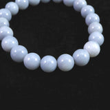 オーストラリア産 ブルーオパール 9mm玉ブレスレット 18.4g (ID:71289)