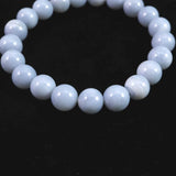 オーストラリア産 ブルーオパール 9mm玉ブレスレット 18.4g (ID:71289)