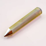 H&E社 サチャロカ アゼツライト ゴールデンオーラ 60mmワンド 証明書付 11.2g (ID:71336)