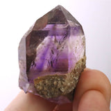 ブランドバーグ産 アメジスト エレスチャル原石  水入り レコードキーパー ファントム レピドクロサイト入り 37.3g (ID:71345)