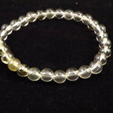 天然シトリン 非加熱 無処理　6.5mm玉ブレスレット 12.30g  (ID:71576)