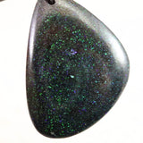 ブラックマトリックスオパール 32mmタンブル ペンダントトップ 8.6g (ID:71599)