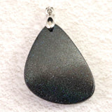 ブラックマトリックスオパール 32mmタンブル ペンダントトップ 8.6g (ID:71599)