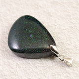 ブラックマトリックスオパール 32mmタンブル ペンダントトップ 8.6g (ID:71599)